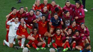 Las jugadoras de España celebran el pase a las semifinales del Mundial