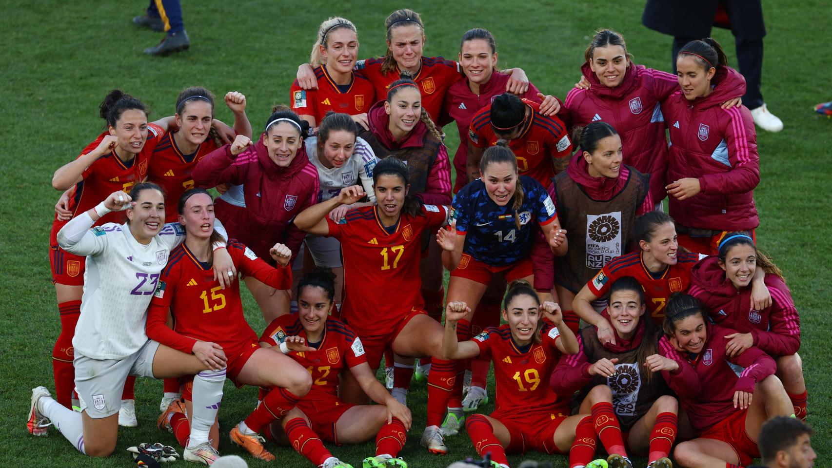 Las jugadoras de España celebran el pase a las semifinales del Mundial