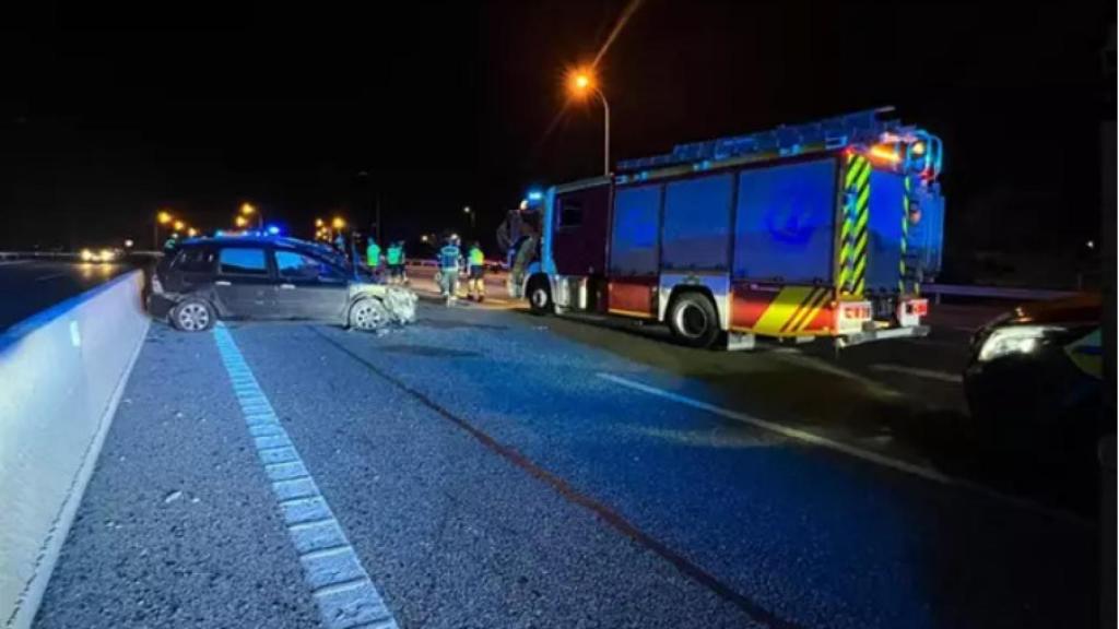 Siniestro múltiple en la M11.