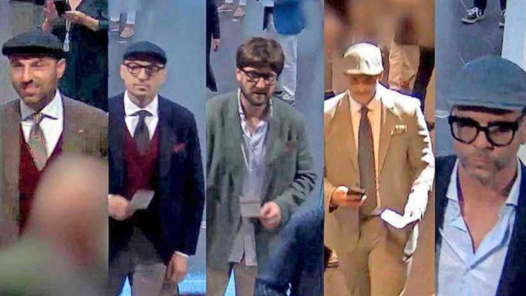 La banda de atracadores 'Pink Panthers'.