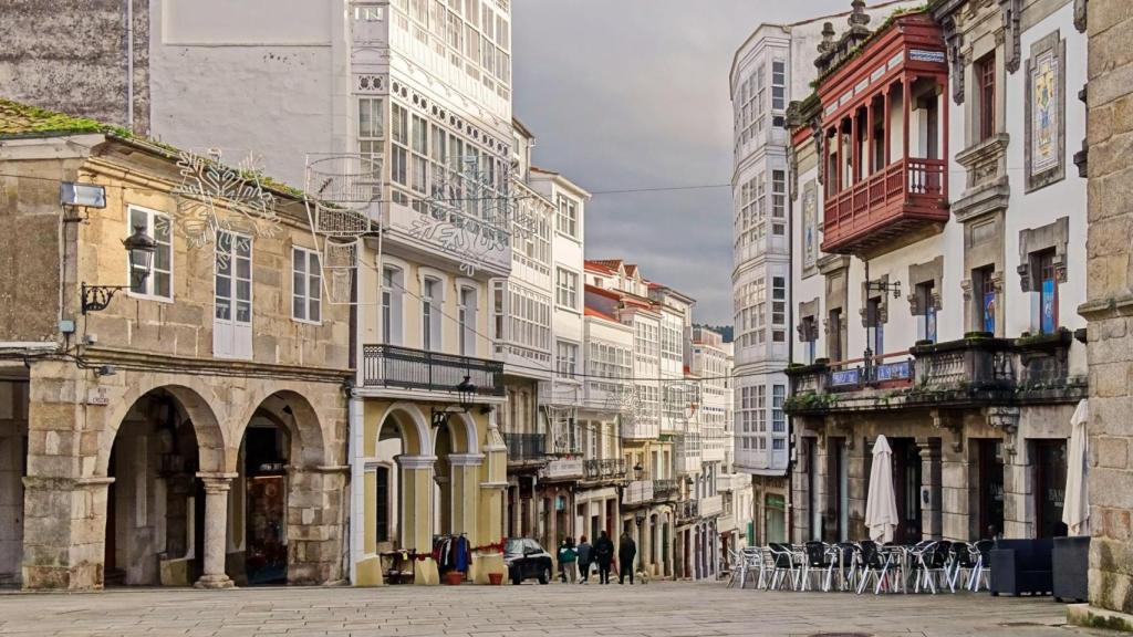 Una calle de Betanzos.