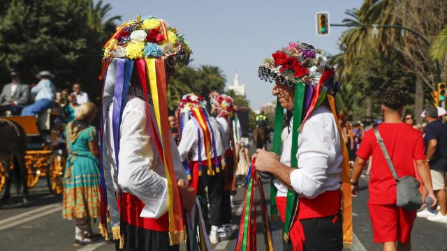 Imagen de archivo de una panda de verdiales en la feria de Málaga.