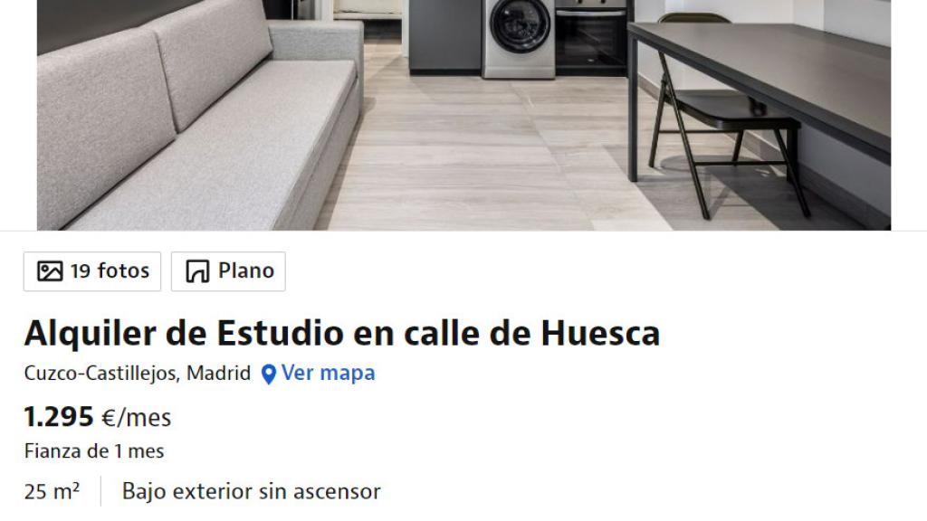 Anuncio en el portal Idealista.