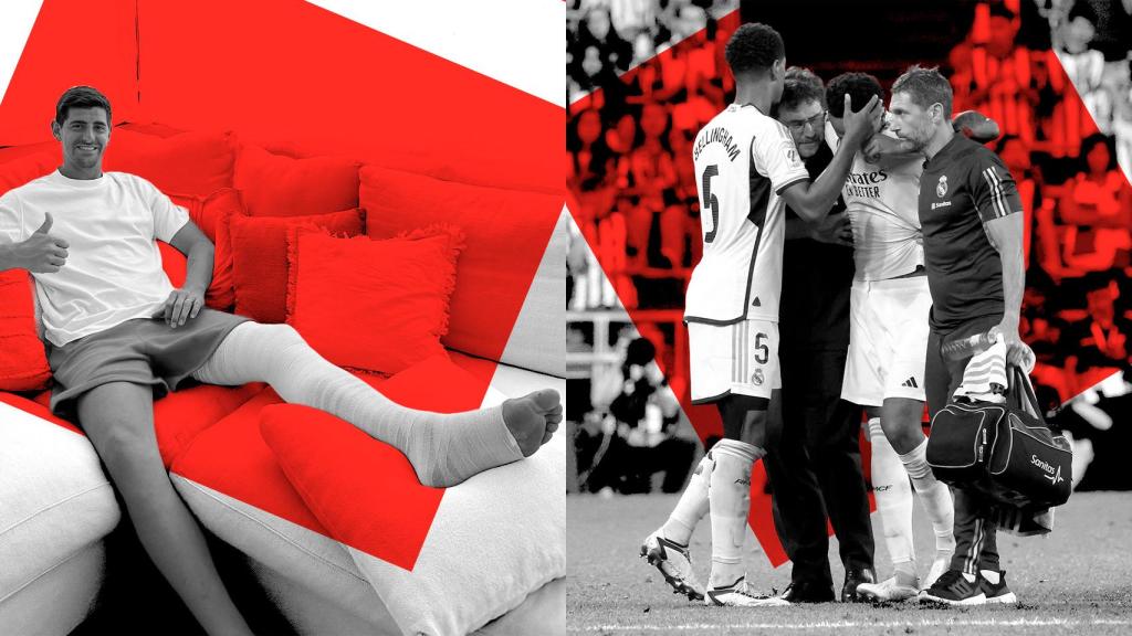 Courtois y Militao tras sus lesiones