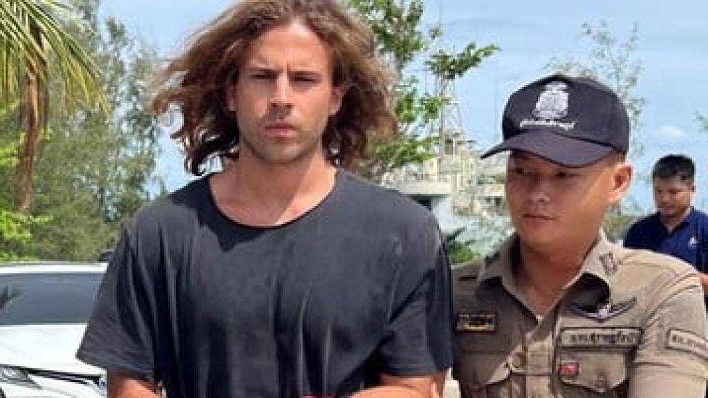 Daniel Sancho durante su detención.