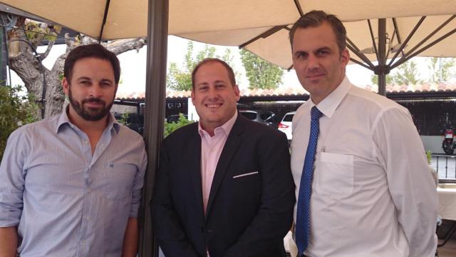Santiago Abascal, David García Gomis y Javier Ortega-Smith.