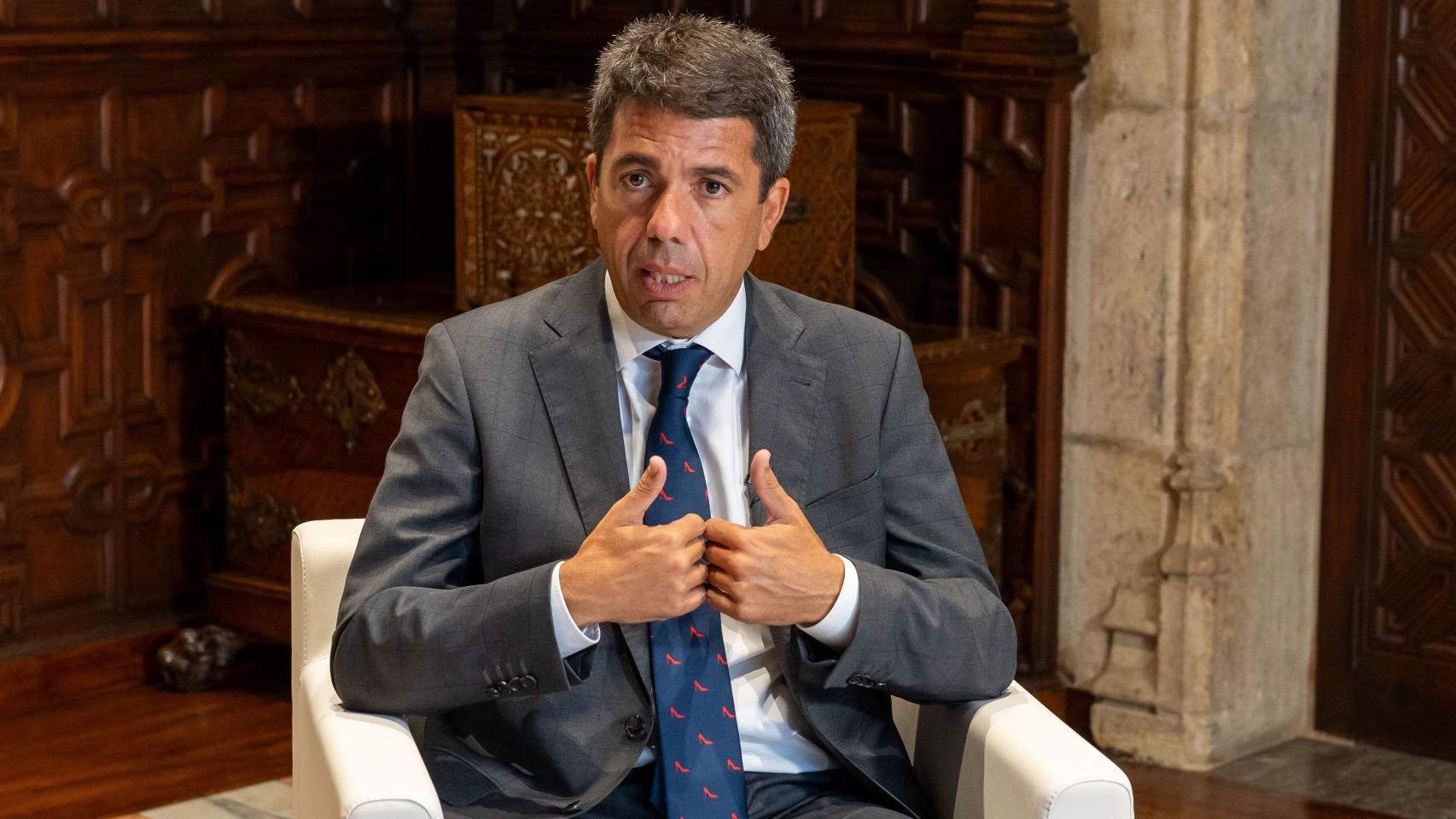 Carlos Mazón, en el Palau de la Generalitat Valenciana.