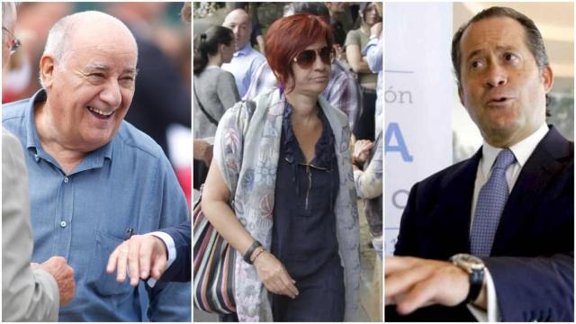 Amancio Ortega, Sandra Ortega y Juan Carlos Escotet