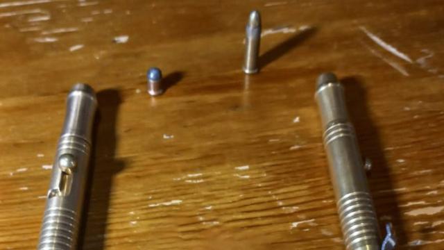 Bolígrafo pistola incautado