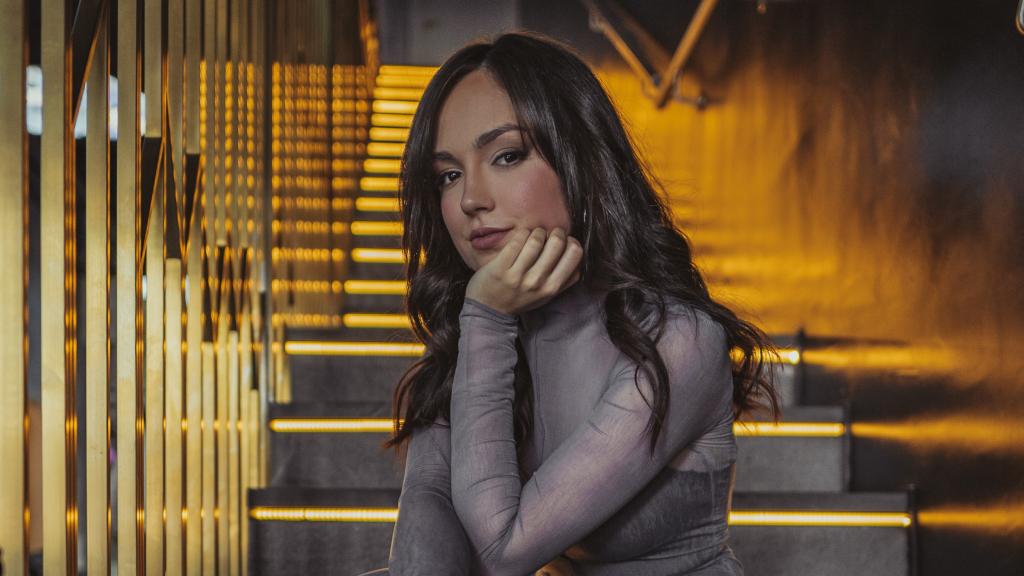 María Parrado en una sala de conciertos.