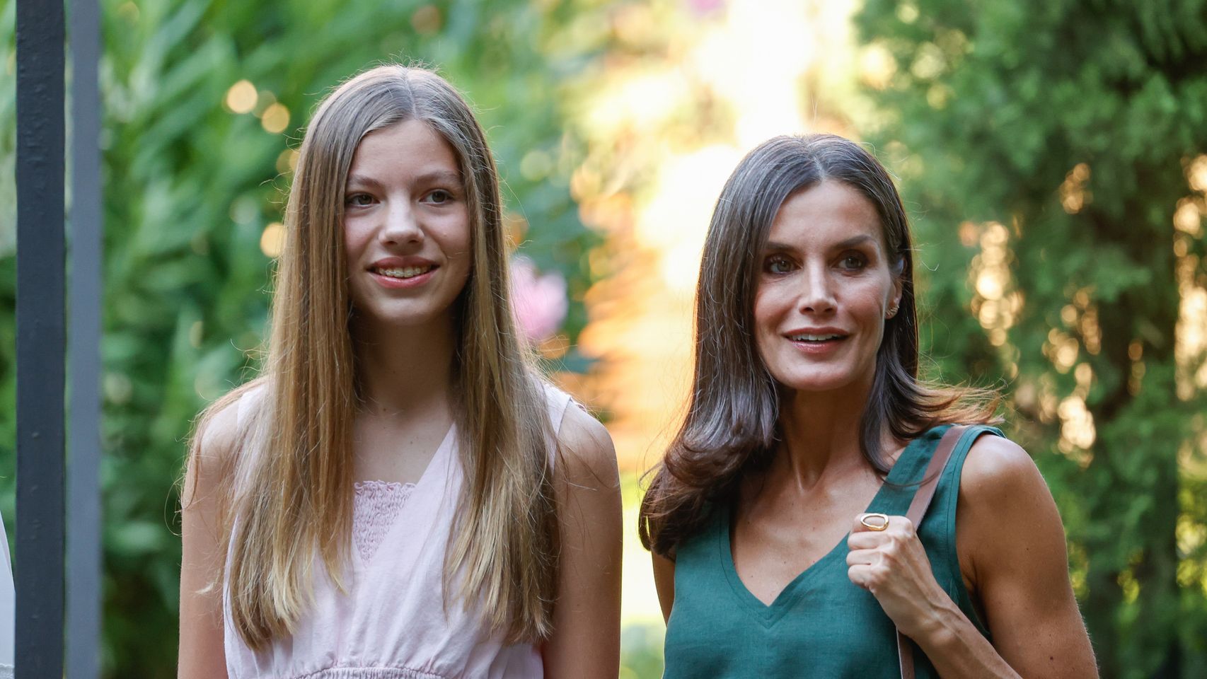 La reina Letizia y la infanta Sofía en Asturias el pasado mes de octubre.
