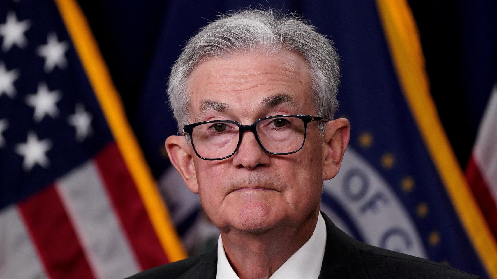El presidente de la Fed, Jerome Powell, durante la rueda de prensa posterior a la última reunión de la institución.