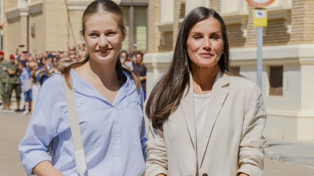 Los Reyes  y Leonor, en Zaragoza.