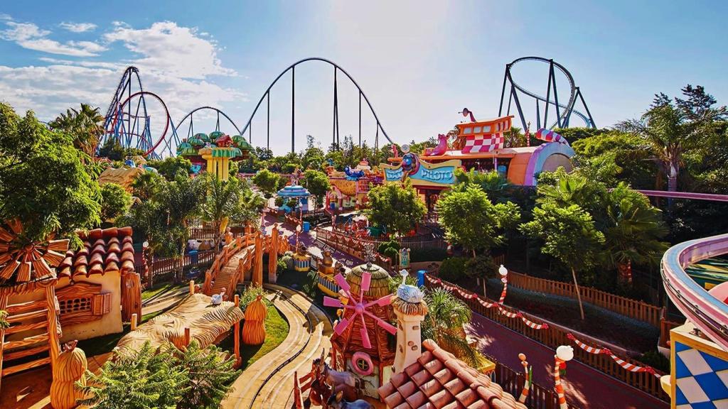Imagen de una atracción de PortAventura.