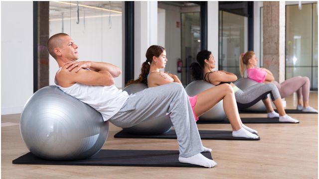 Imagen de archivo de una clase de pilates