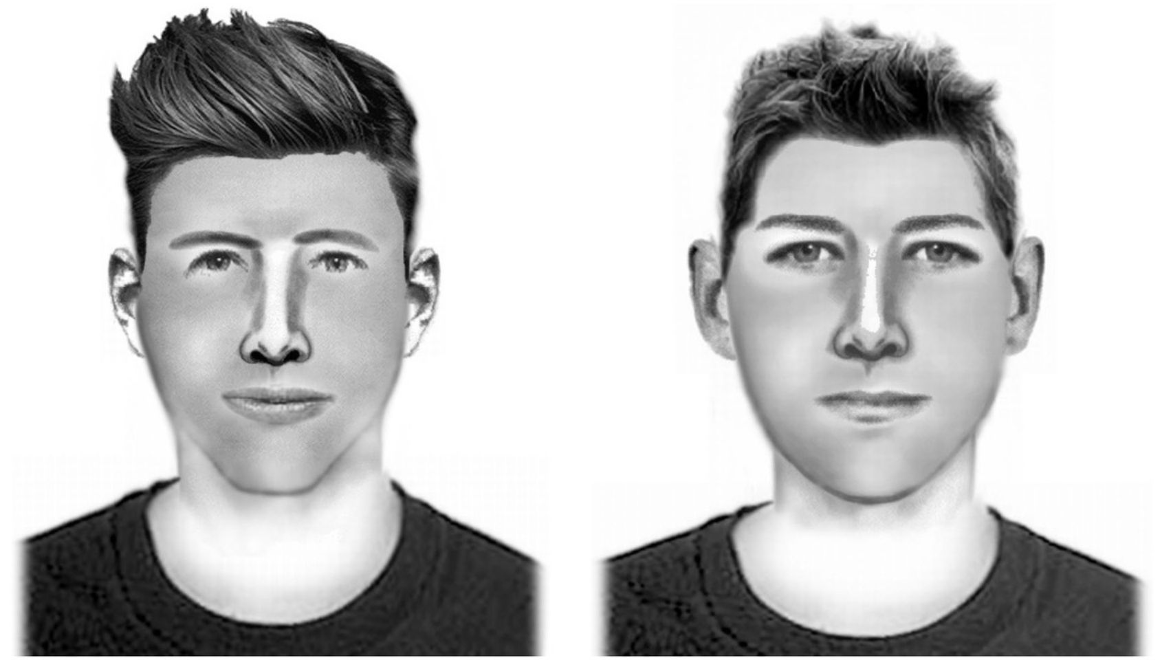 Retratos robot de dos presuntos agresores sexuales de O Porriño (Pontevedra).
