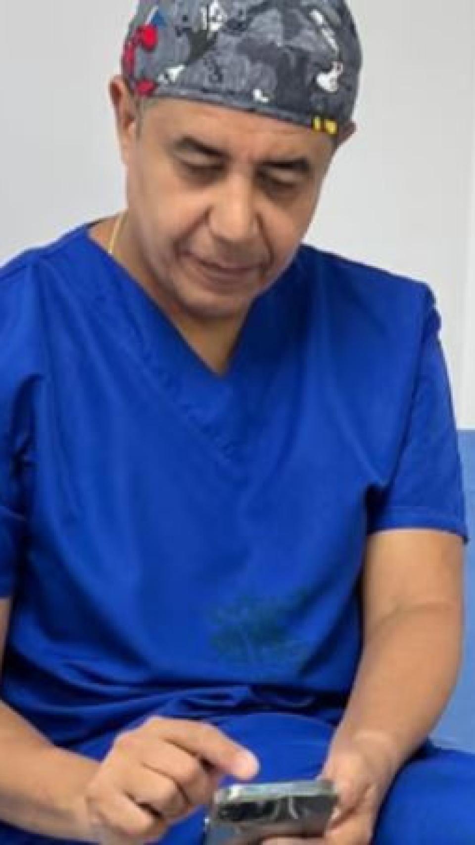 Edwin Arrieta en una imagen de sus redes.