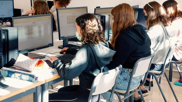 Un aula de Educación Secundaria de la Comunidad Valenciana.