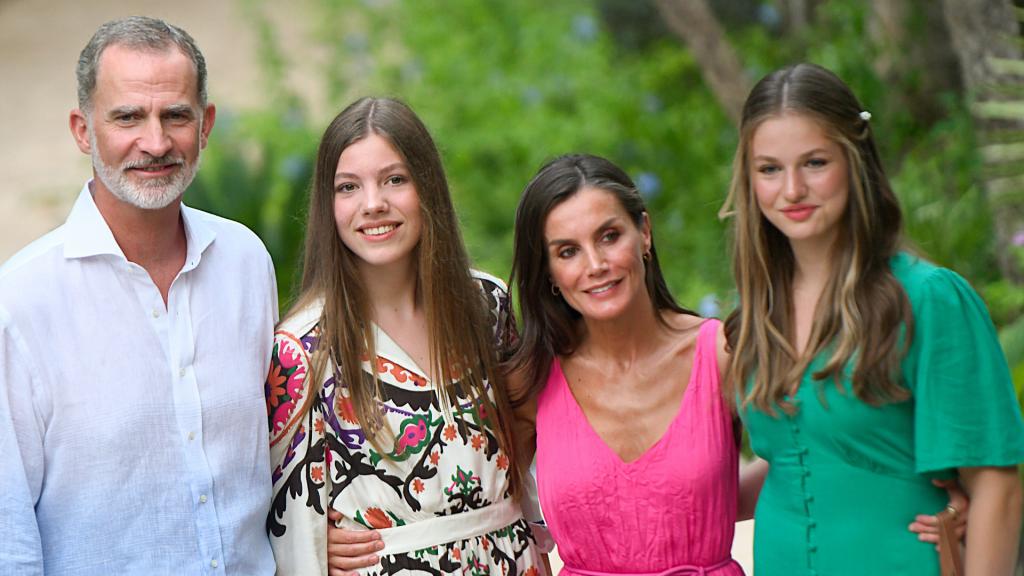 La Familia Real, durante sus vacaciones en Mallorca.