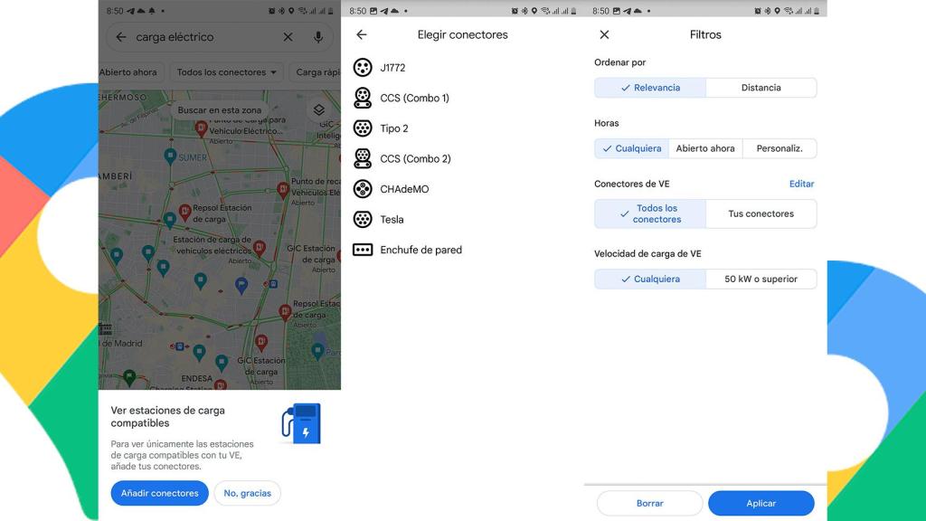 Maps para eléctricos