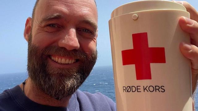 Torbjørn Thor Pedersen durante un momento de su viaje de diez años por todo el mundo