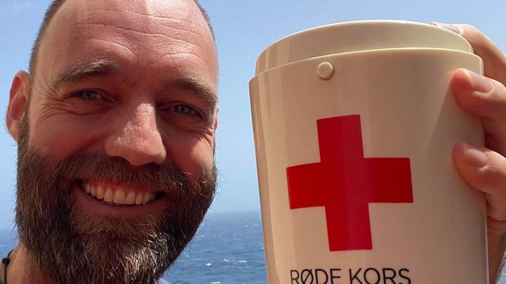 Torbjørn Thor Pedersen durante un momento de su viaje de diez años por todo el mundo