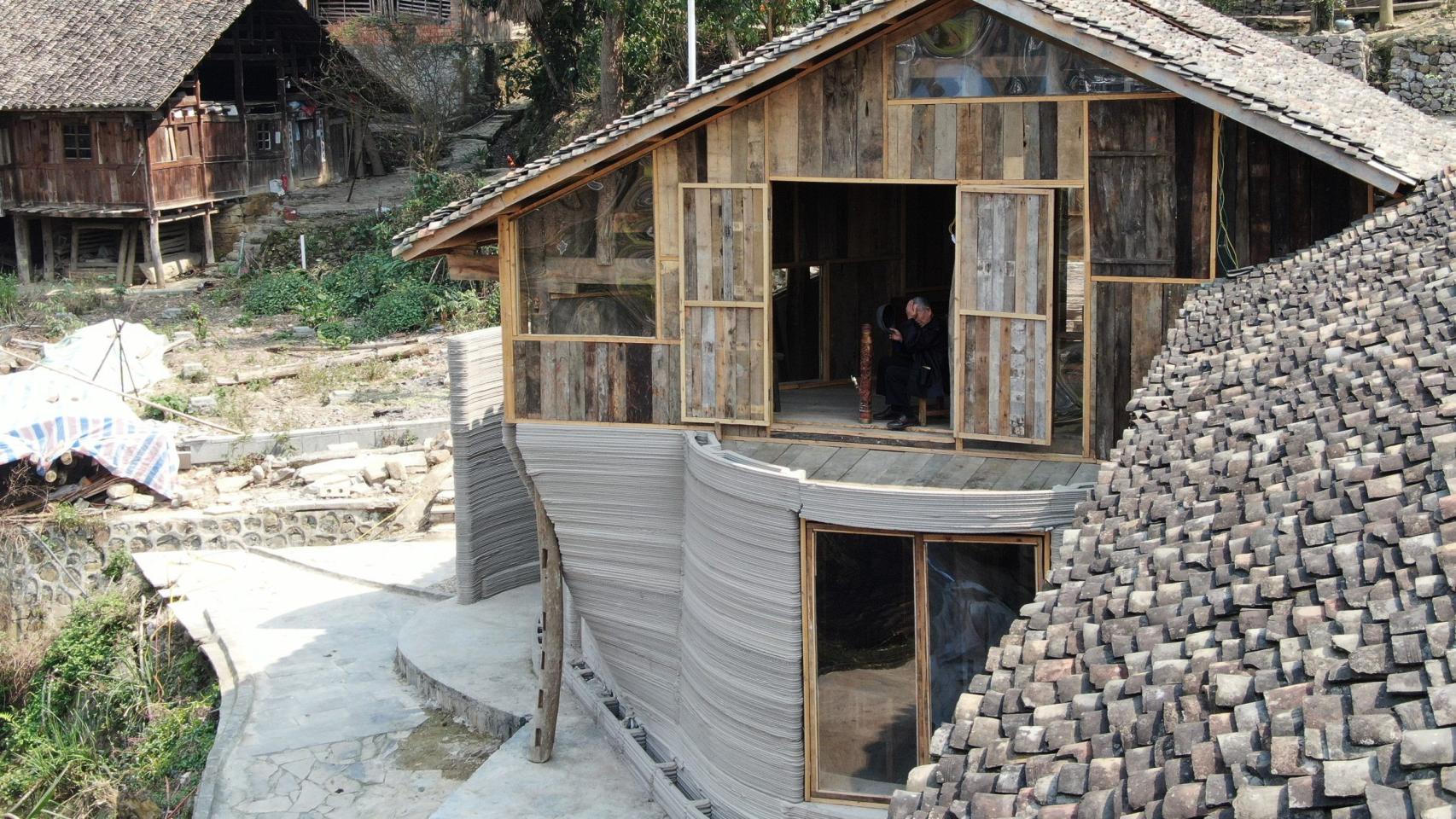 La casa renovada por un equipo de la Universidad de Hong Kong en Nanlong (China).