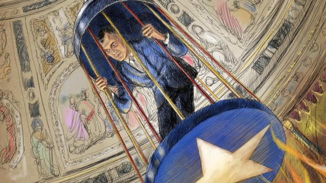 Sánchez en su propia jaula.