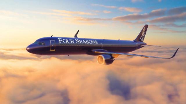El Airbus del Four Seasons, un avión YOLO.