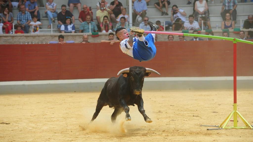 Uno de los integrantes de la compañía, durante uno de los espectáculos.