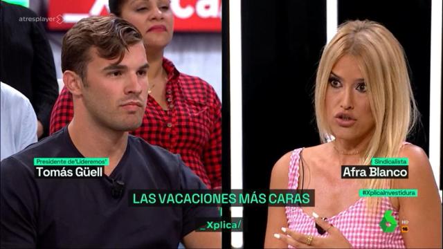 Tomás Güell y Afra Blanco en 'laSexta Xplica'.