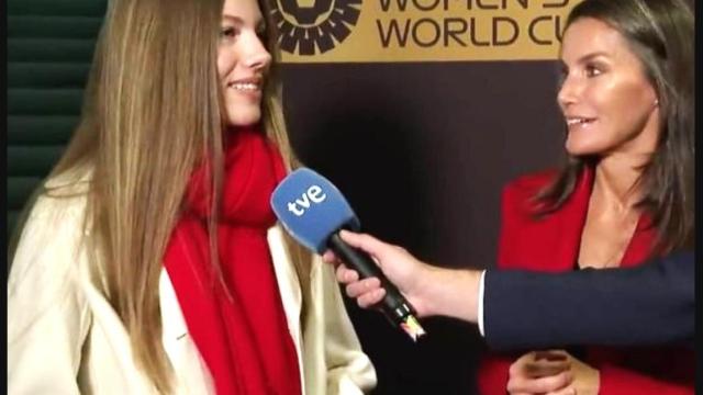 La Reina y su hija hablan para RTVE.