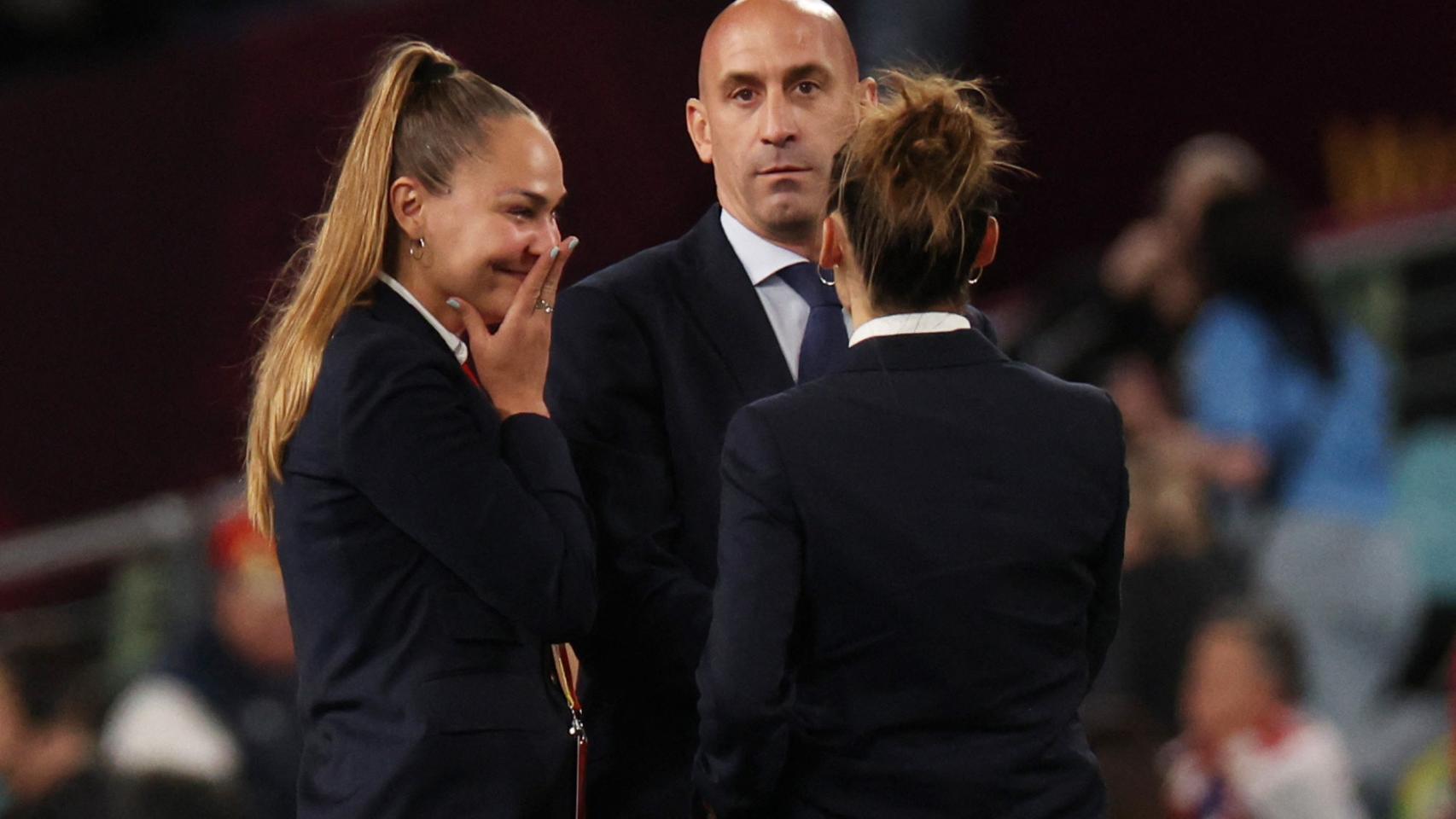Luis Rubiales, Irene Guerrero y Esther González