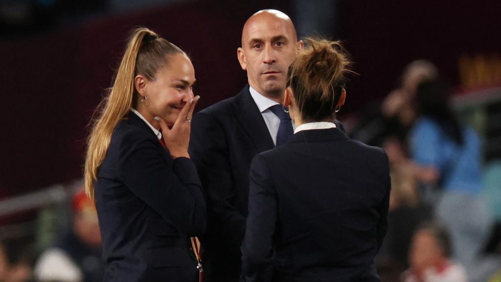 Luis Rubiales, Irene Guerrero y Esther González