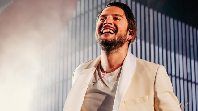 Manuel Carrasco en un concierto en Fuengirola.