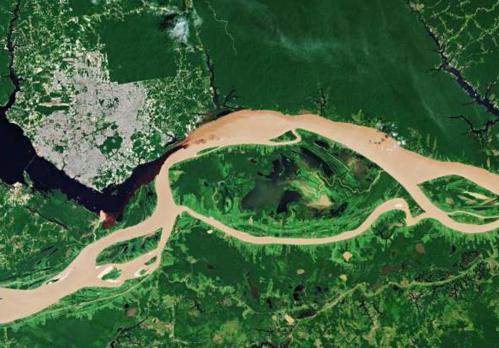 Imagen del 'encuentro' procedente de la misión misión Copernicus Sentinel-2.