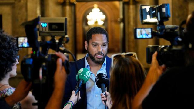 El secretario general de Vox, Ignacio Garriga, este lunes.