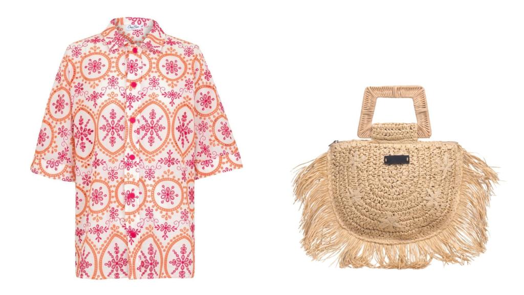 Blusa Isma de Charo Ruiz por 349 euros y bolso de Gaimo por 45 euros.