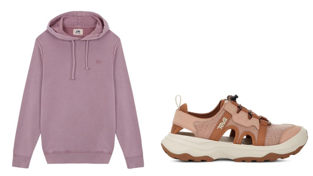 Sudadera de Scotta 1985 por 89,90 euros y deportivas de Teva por 100 euros.