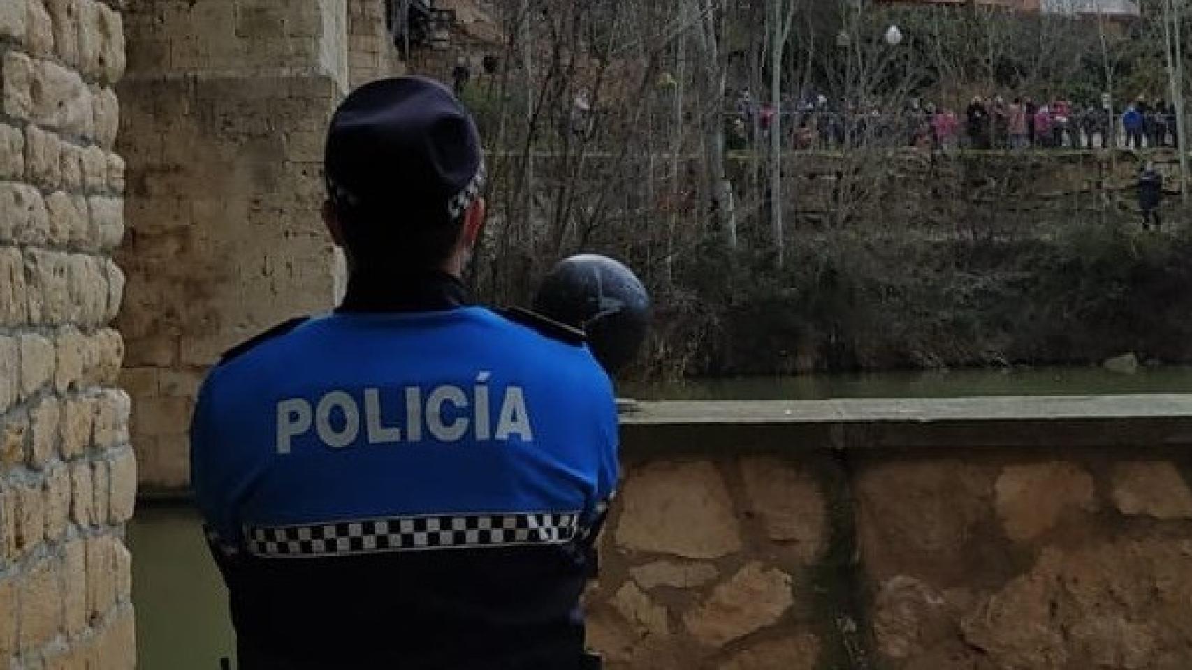 Imagen de archivo de un Policía Local de Aranda de Duero