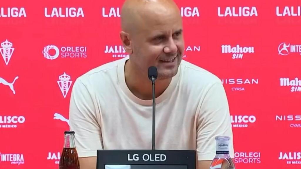Miguel Ángel Ramírez, durante la rueda de prensa.