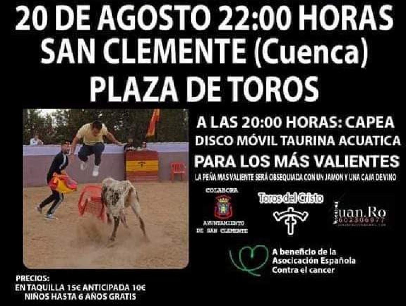 El cartel del festejo finalmente cancelado.