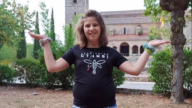 Noelia sufre Síndrome Ctnnb1. Foto: Ayuntamiento de Tamajón (Guadalajara).