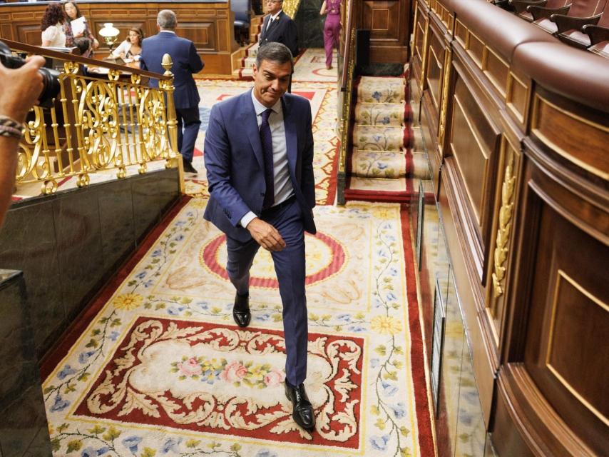 Pedro Sánchez, durante la Sesión Constitutiva de la XV Legislatura en el Congreso de los Diputados.