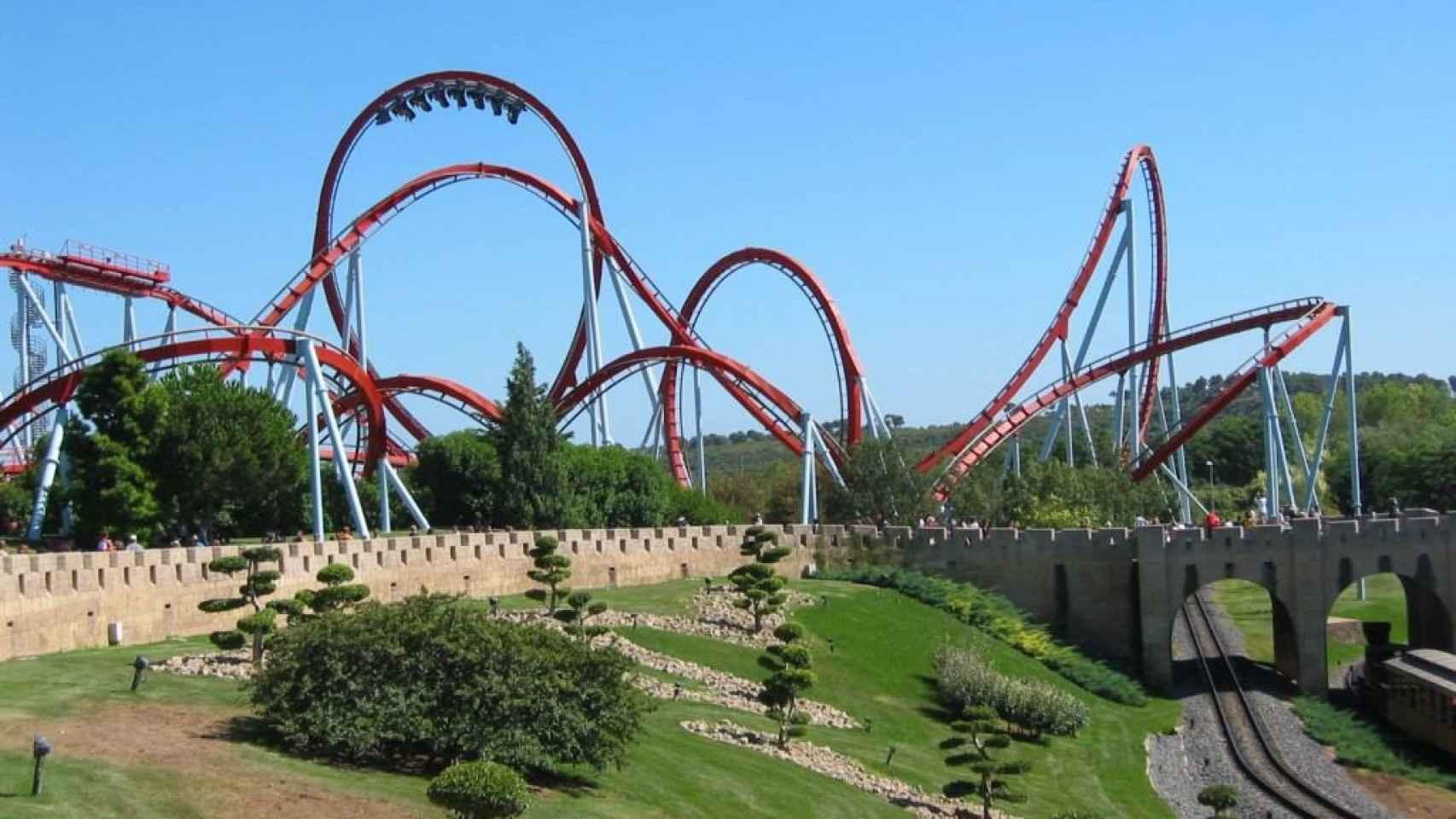 Atracción de Port Aventura.