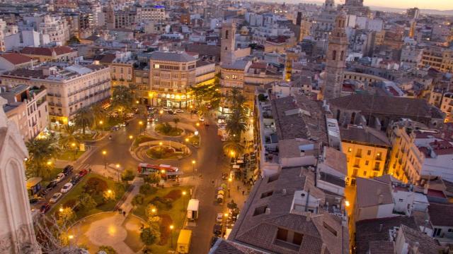Vista aérea de Valencia.