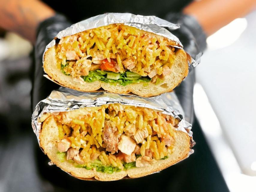 Bocadillo venezolano de El Punto Guay.