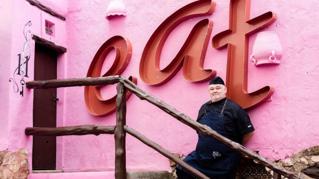 El chef Tim Payne del restaurante Pamelas de Ibiza.