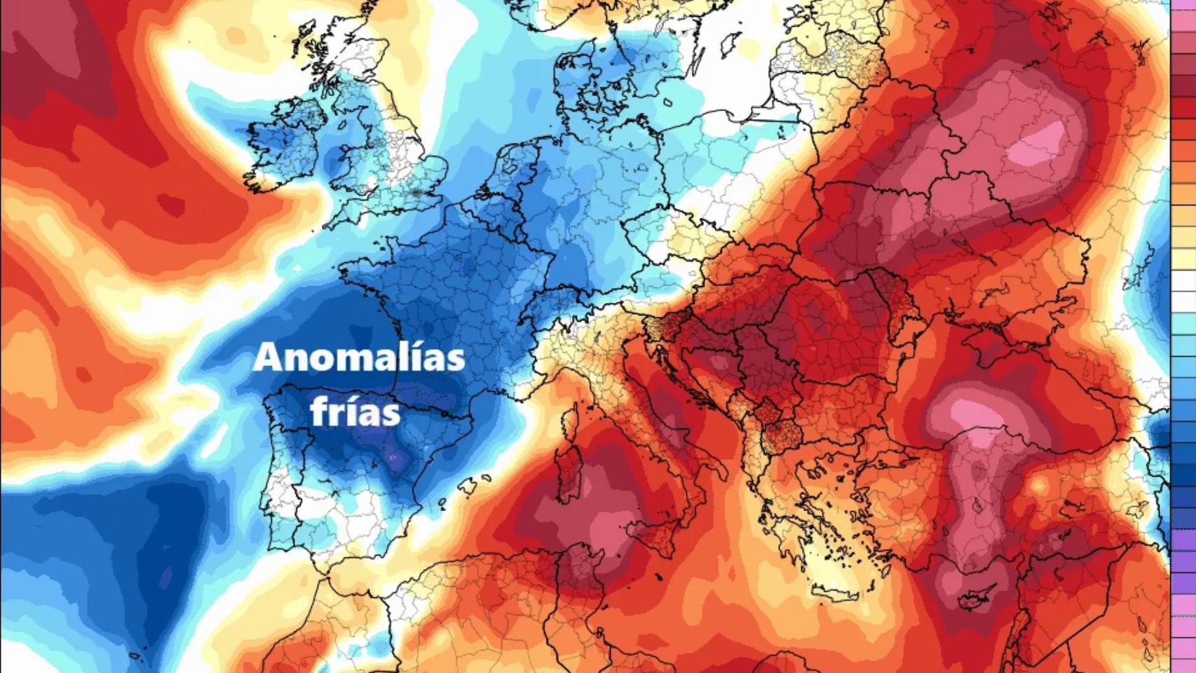 La llegada del aire frío a finales de semana. Meteored