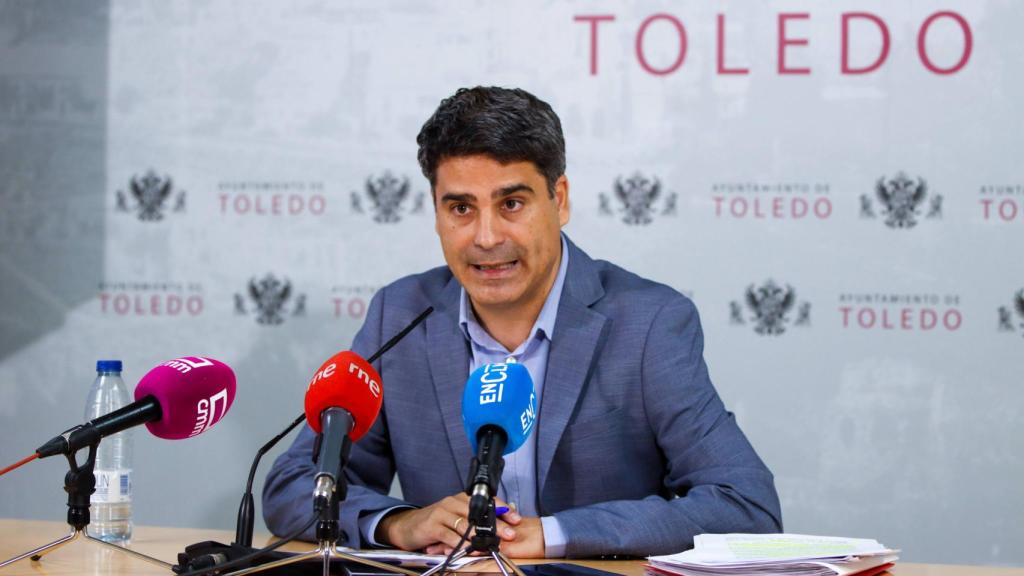Juan José Alcalde durante la rueda de prensa. Javier Longobardo